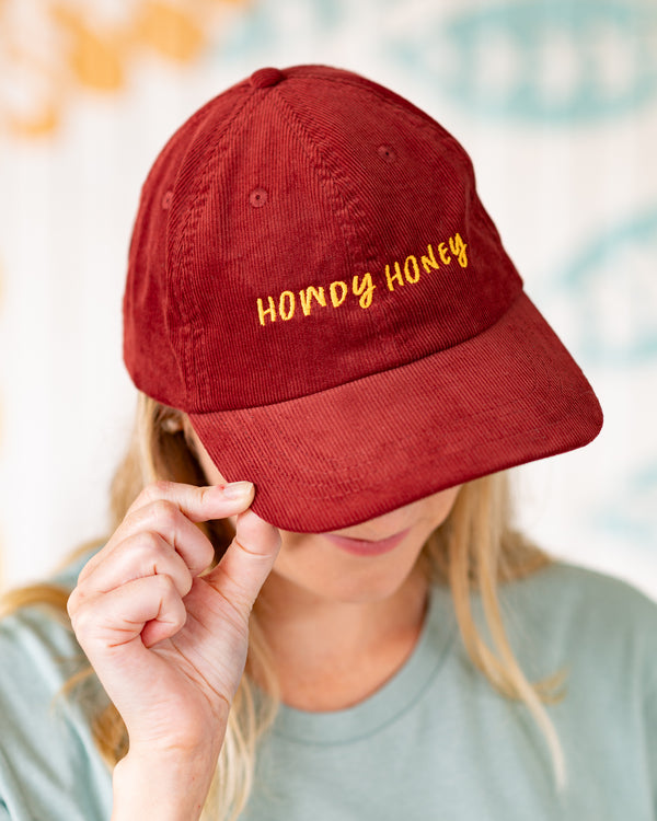 Howdy Honey Corduroy Baseball Cap
