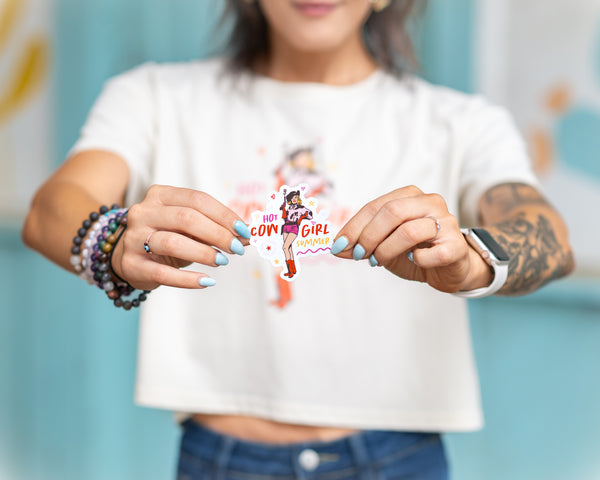 Girl Riot Society Die Cut Sticker - Hot Cowgirl Summer