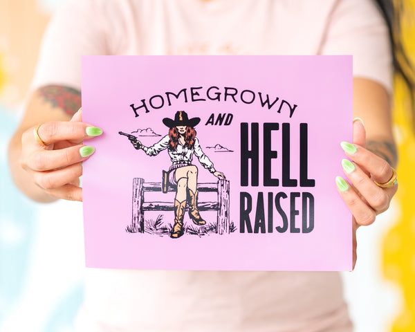 Girl Riot Society Art Print - "Homegrown and Hell-Raised"