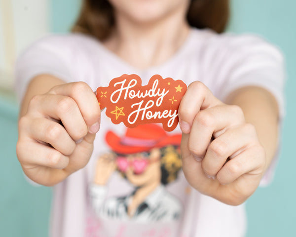 Girl Riot Society Die Cut Sticker - Howdy Honey - Wholesale