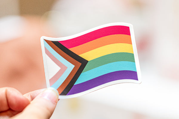 PRIDE Flag Tie-Dye Sticker - Wholesale