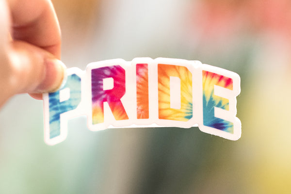 PRIDE Tie-Dye Sticker - Wholesale