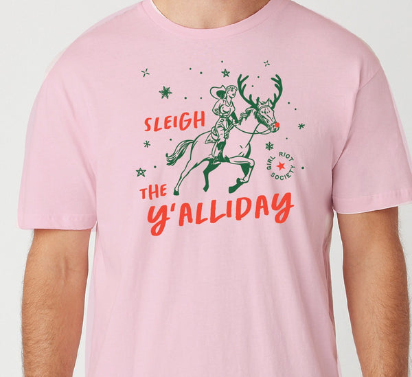 Sleigh The Y'allidays Tee