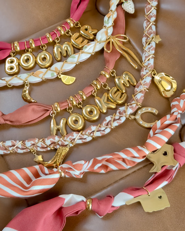 Scarf Charm Necklace - BOOMER
