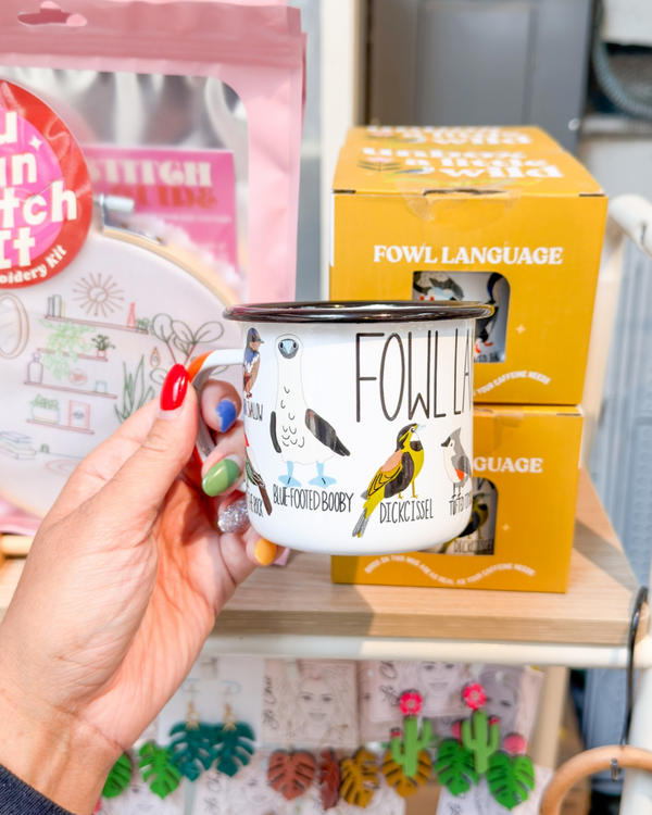 Fowl Language Enamelware Camp Mug
