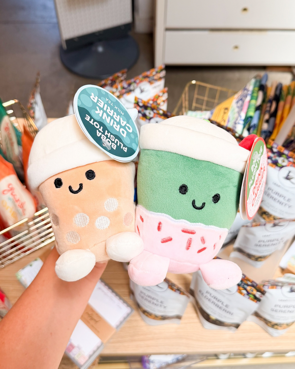 Strawberry Matcha Plush Boba Tote