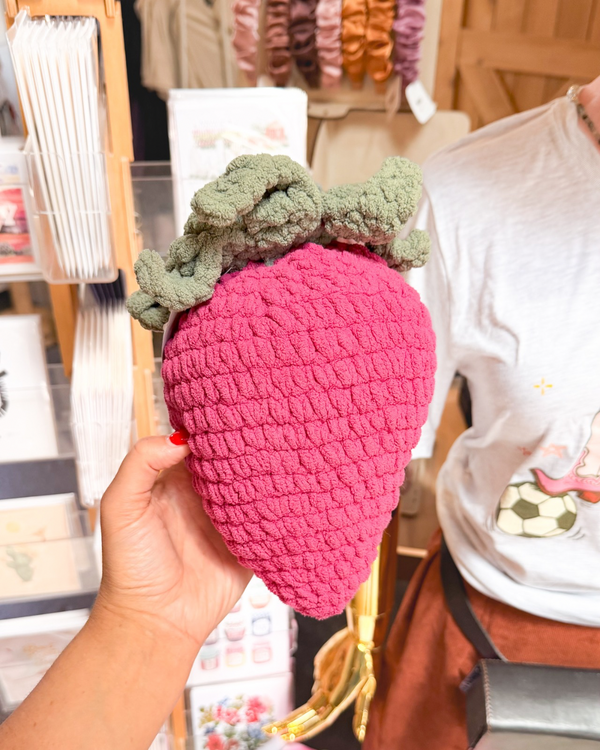 Crochet Strawberry Plushie