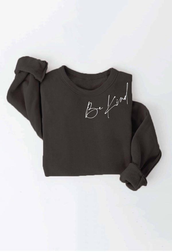 Be Kind Graphic Sweatshirt - Mauve