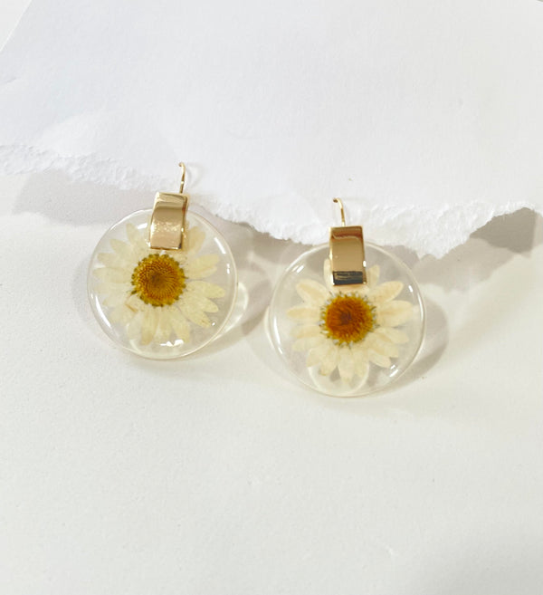 Resin Daisy Dangles