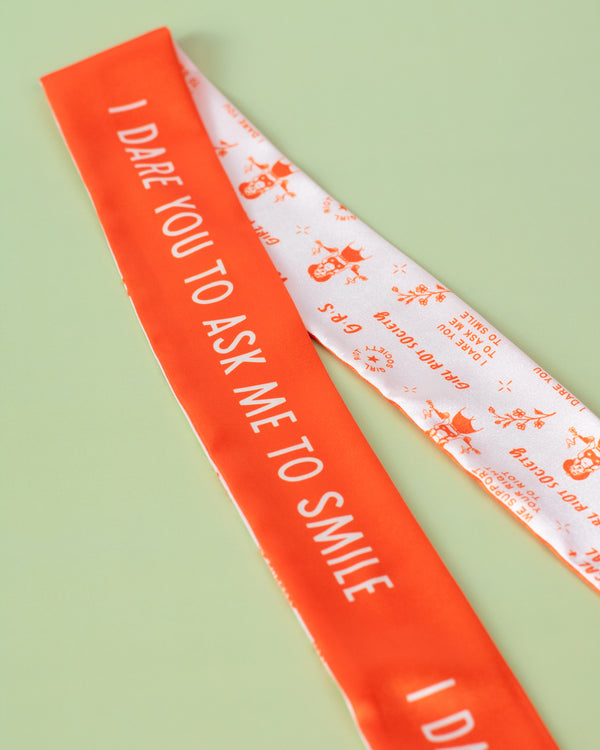 I Dare You to Ask Me to Smile Cowgirl Skinny Scarf