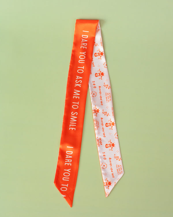I Dare You to Ask Me to Smile Cowgirl Skinny Scarf