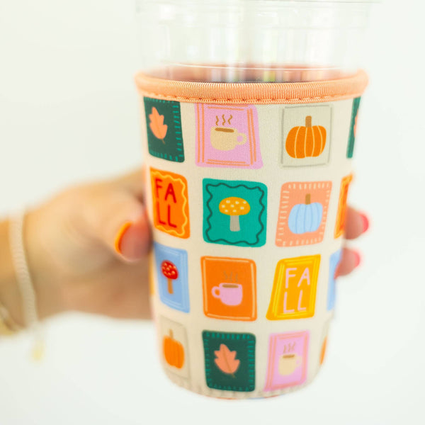 Fall Patches Drink Sleeve