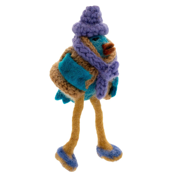 Cozy Leggy Bird Ornament