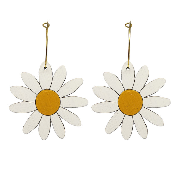 70s Daisy Hoops - 1