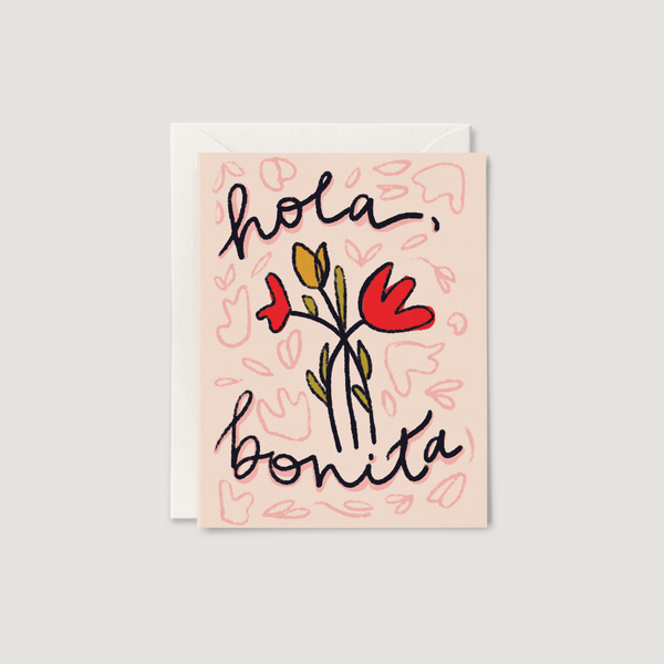 hola, bonita mini card - 1