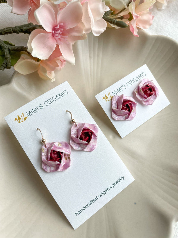 Origami Flower Earrings - 5