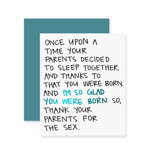 Thank Your Parents Birthday Foil Greeting Card