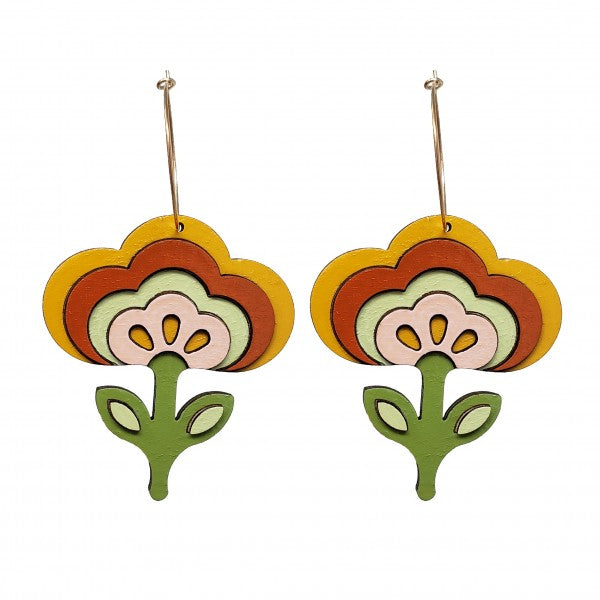 70s Tulip Earrings