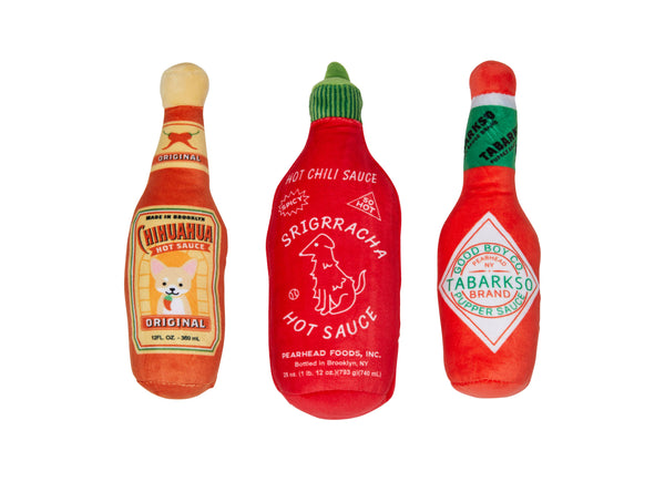 Hot Pupper Sauce Dog Toy Set