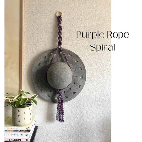 Dyed Macrame Hat Holder - 5