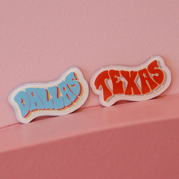 Groovy "Texas" Fridge Magnet - 3