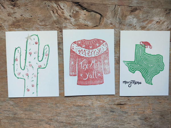 Merry Tex-mas Christmas Cards, 3 Designs - 2