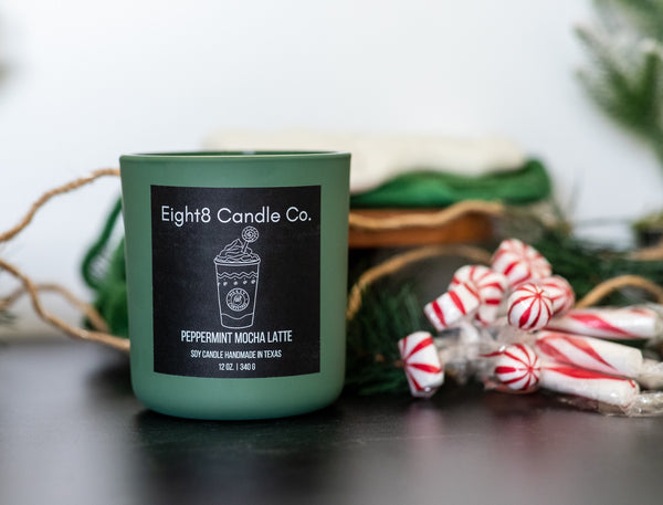 Peppermint Mocha Latte Candle  - 1