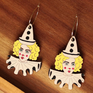 Lulu the Clown Hoop Earrings - 1