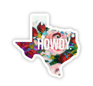 Texas Howdy Vinyl Stickers - 1