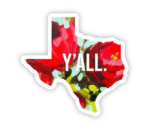 Vinyl Texas Y’all Sticker - 1
