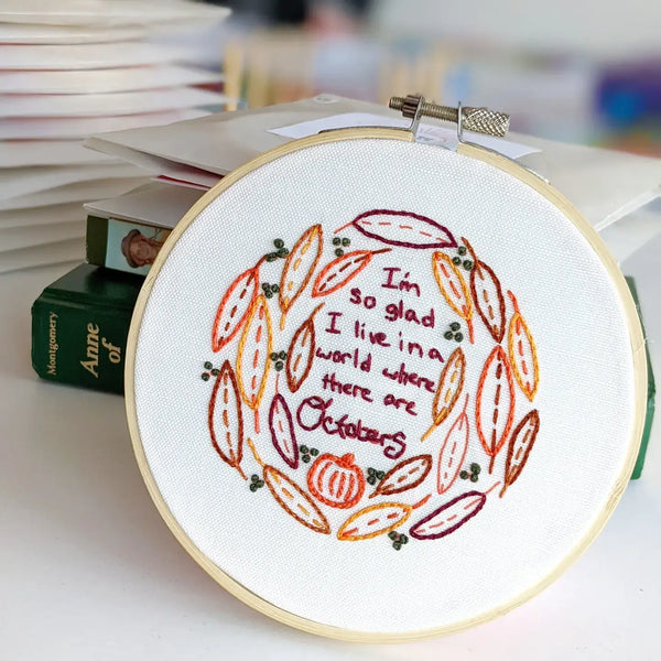 Octobers Embroidery Kit