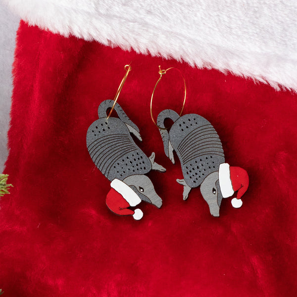 Holiday Armadillo Hoops - 1