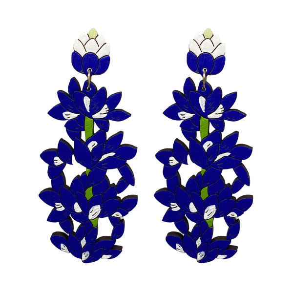 Bluebonnet Statement Earrings - 1