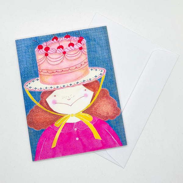 Cake Hat Greeting Card - 2