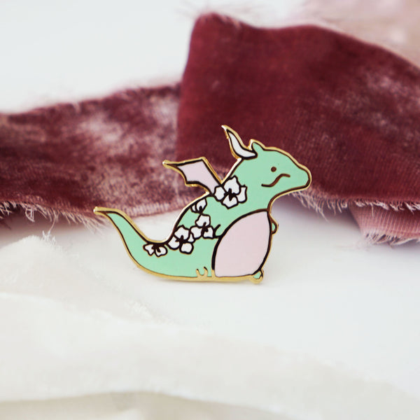 Mint Dragon Pin