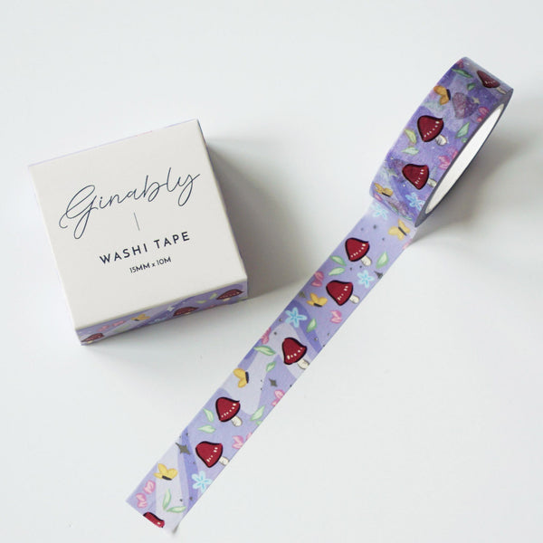 Purple Mushroom Washi Tape - 1