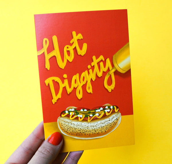 Hot Diggity Birthday Card - 1