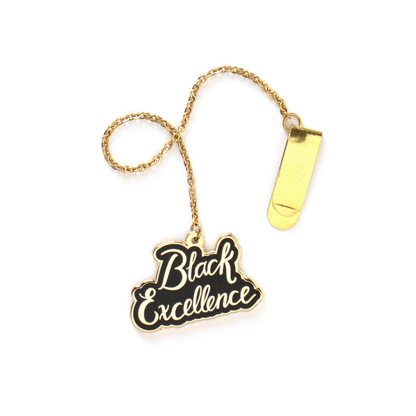 Black Excellence Enamel Bookmark - 1