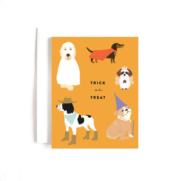 Trick or Treat Dogs Card  - 1