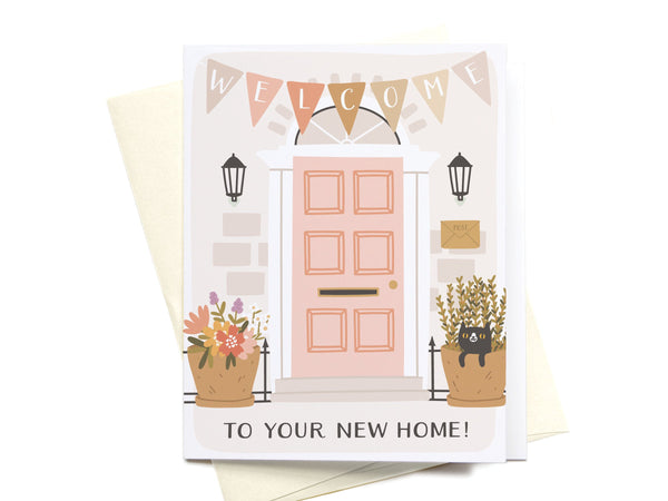 Welcome to Your New Home Door Greeting Card - RS