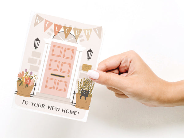 Welcome to Your New Home Door Greeting Card - RS