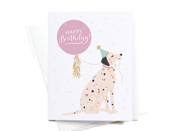 Happy Birthday Dalmatian Greeting Card - RS