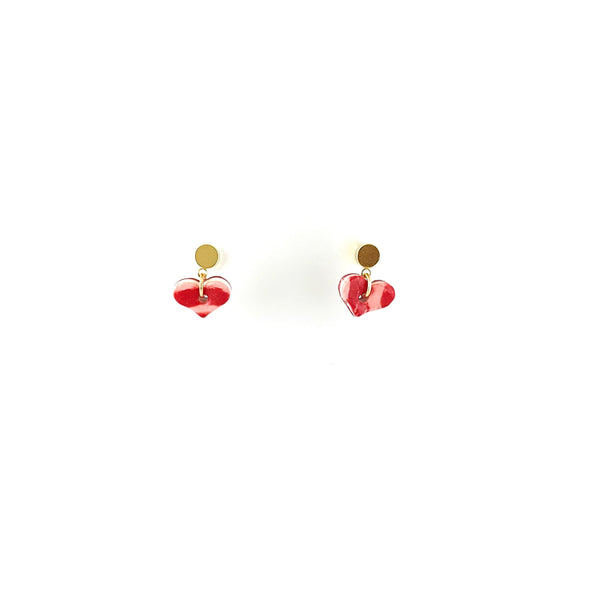 Heart Studs - Gold - 1