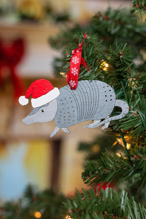 Holiday Armadillo Ornament - 1