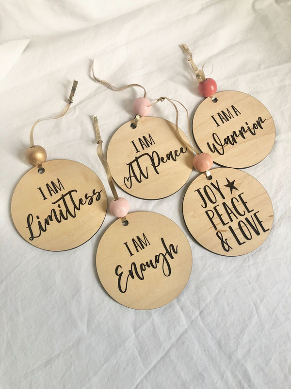 Affirmation Ornaments - 1