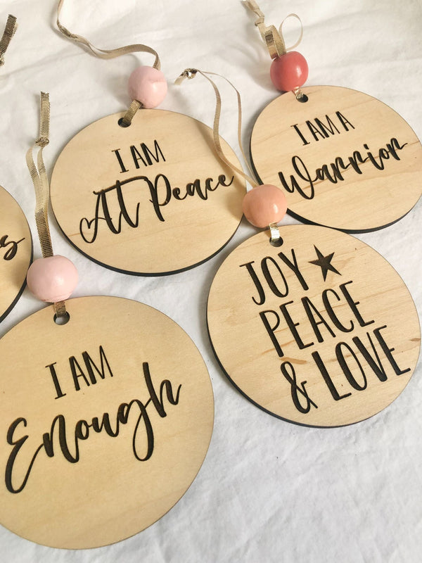 Affirmation Ornaments - 2