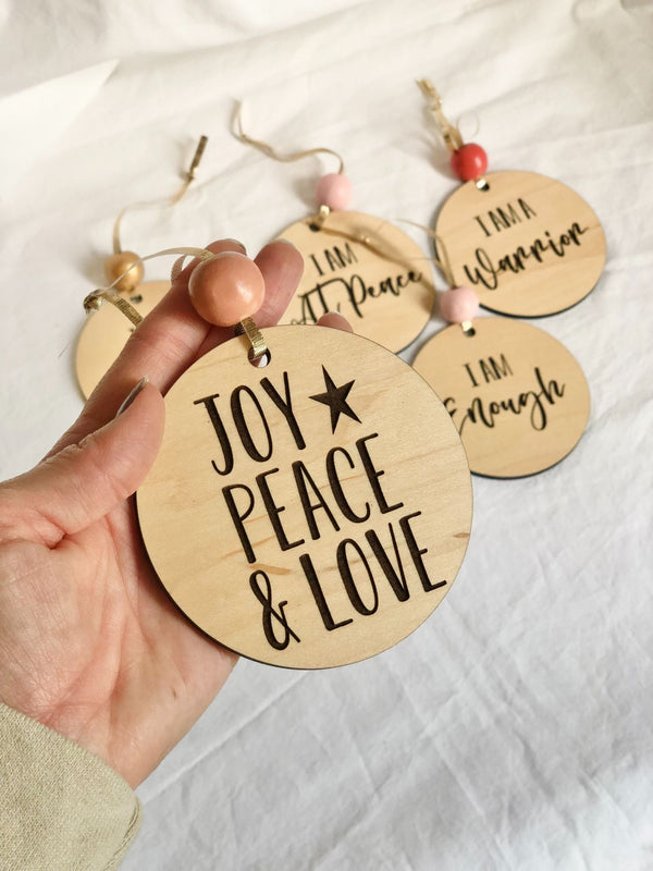 Affirmation Ornaments - 3