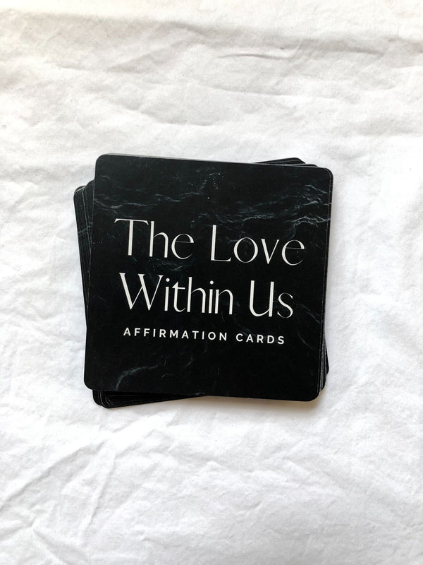 The Love Within Us Black and White Affirmation Deck - 4