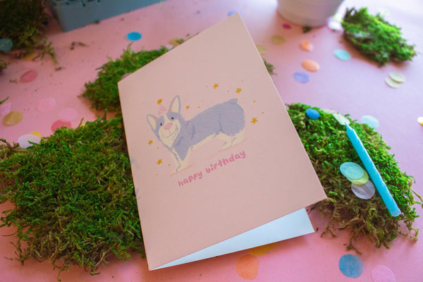 Corgi Birthday Card - 1