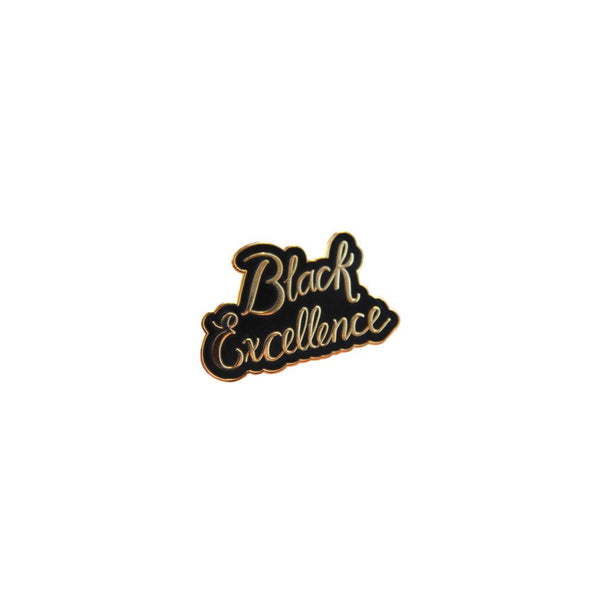 Black Excellence Enamel Pin - 1